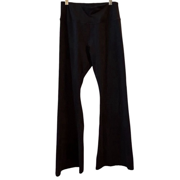 Calvin Klein Women's Black Stretch Flared Track Pants Size L Activewear - Picture 1 of 8